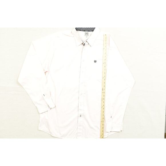 Cinch Mens Long Sleeve Collared Button Down Shirt Size XL Polyester - Picture 5 of 8